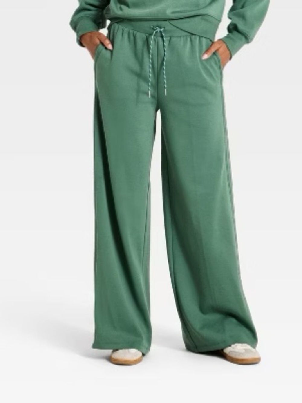 all in motion Wide-Leg Drawstring Pants in Sage Green Small